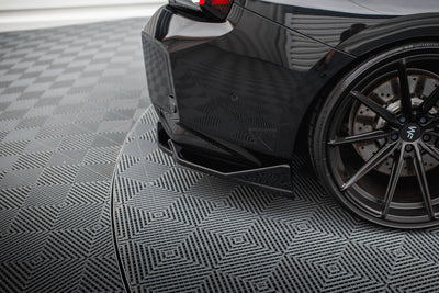 Bakre Sido Splitters V.6 Street Pro BMW M2 G87 (Blank Svarta) - Kafi Racing