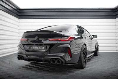 Bakre Splitter / Diffuser BMW M8 F91, F92, F93 (Blank Svart)