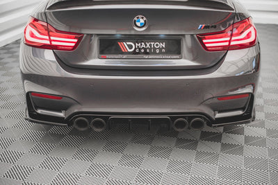 Bakre Sido Splitters / Sidoextensions BMW M4 F82, F83 (Blank Svarta) - Kafi Racing