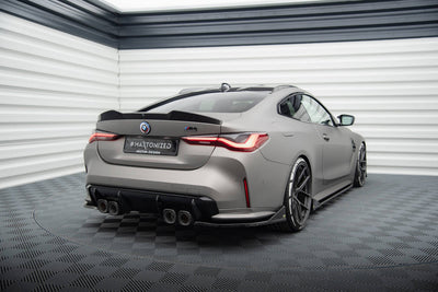 Bakre Sido Splitters CSL "Look" BMW M4 G82 (Blank Svarta)