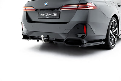 Bakre Splitter BMW G60, G61 5-Serie (Blank Svart)