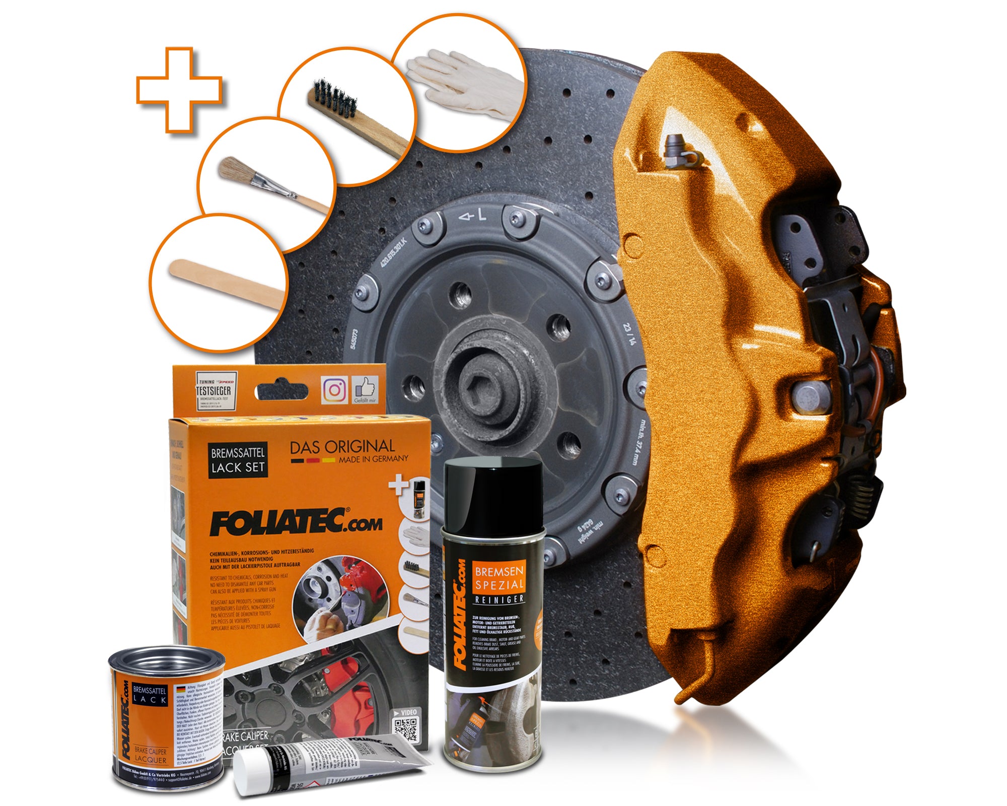 Brake Caliper Paint - Bronze Copper Metallic (Complete Kit)