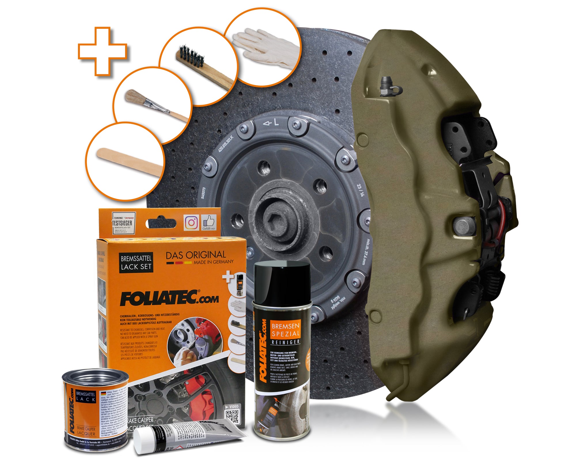 Brake Caliper Paint - Combat Green (Complete Kit)