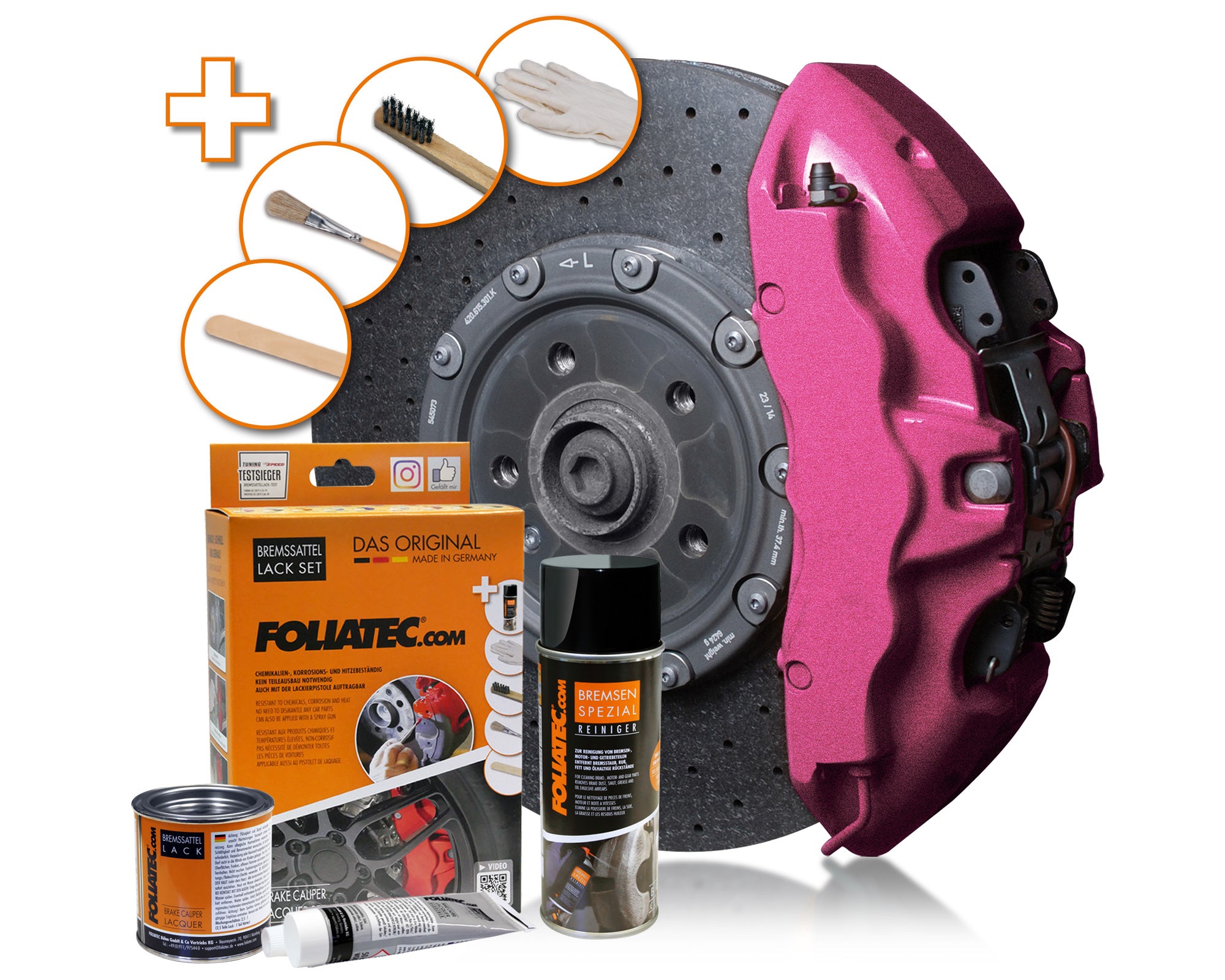 Brake Caliper Paint - Hot Pink (Complete Kit)