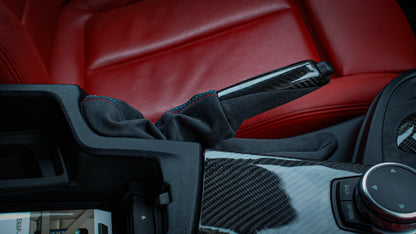 BMW Carbon Fiber/Alcantara Handbrake M-Stitching (F-Series M2,M3,M4)