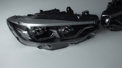 BMW Ikon LED Style Headlights – White & Yellow DRL Switchable (4 SERIES,M3,M4)