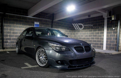 Front Splitter / Läpp BMW E60, E61 5-Serie M-Sport (Blank Svart) - Kafi Racing
