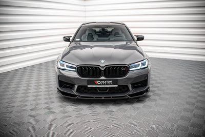 Front Läpp / Splitter V.1 BMW M5 F90 LCI (Blank Svart)