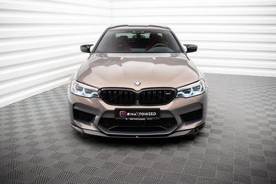 Front Splitter BMW M5 F90 Pre LCI (Blank Svart)