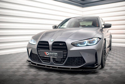 Front Splitter / Läpp V.3 BMW M3 G80, G81 (Blank Svart) - Kafi Racing