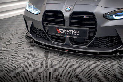 Front Splitter / Läpp V.3 BMW M3 G80, G81 (Blank Svart) - Kafi Racing