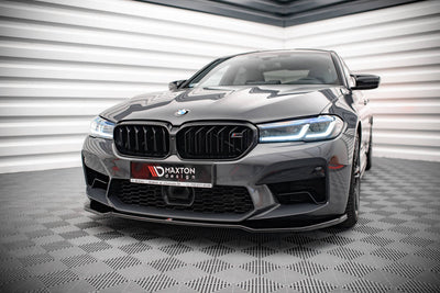 Front Läpp / Splitter V.2 BMW M5 F90 LCI (Blank Svart)