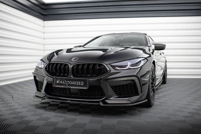 Front Läpp / Splitter V.3 BMW M8 F91, F92, F93 (Blank Svart)