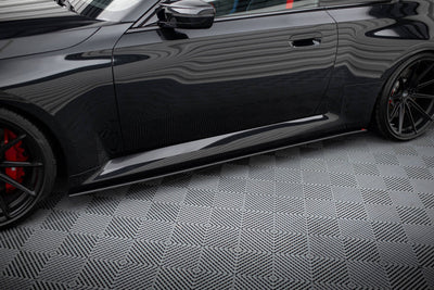 Side Skirts / Sidokjolar BMW M2 G87 (Blank Svarta) - Kafi Racing