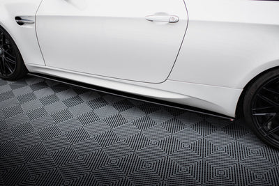 Side Skirts / Sidokjolar BMW M3 E92, E93 (Blank Svarta) - Kafi Racing