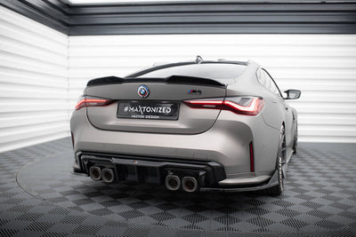Bakre Sido Splitters / Sidoextensions V.5 BMW M4 G82 (Blank Svarta)