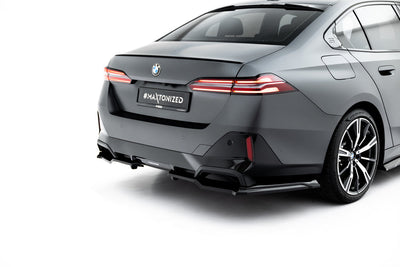 Bakre Splitter BMW G60, G61 5-Serie (Blank Svart)