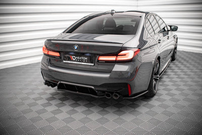 Bak Diffuser / Splitter BMW M5 F90 (Blank Svart)