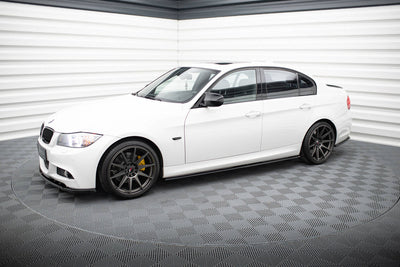 Side Skirts / Sidokjolar BMW E90, E91 (Blank Svarta) - Kafi Racing