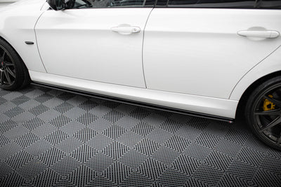 Side Skirts / Sidokjolar BMW E90, E91 (Blank Svarta) - Kafi Racing