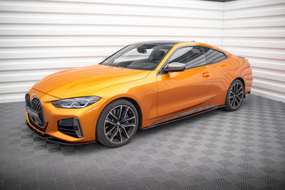 Side Skirts / Sidokjolar V.3 BMW G22, G23 4-Serie (Blank Svarta) - Kafi Racing