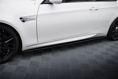 Side Skirts / Sidokjolar BMW M3 E92, E93 (Blank Svarta) - Kafi Racing