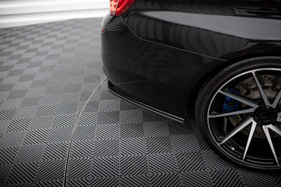 Bakre Sido Splitters / Sidoextensions BMW F10 M5 (Blank Svarta)