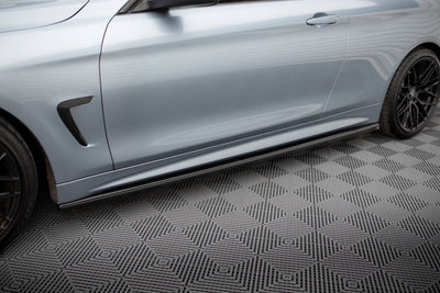 Side Skirts / Sidokjolar V.3 BMW F32, F33, F36 4-Serie (Blank Svarta) - Kafi Racing