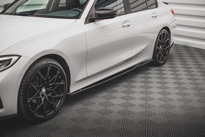 Side Skirts / Sidokjolar BMW G20, G21 3-Serie (Blank Svarta) - Kafi Racing