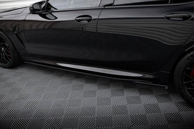 Side Skirts / Sidokjolar BMW M8 F93 / G16 8-Serie (Blank Svarta)