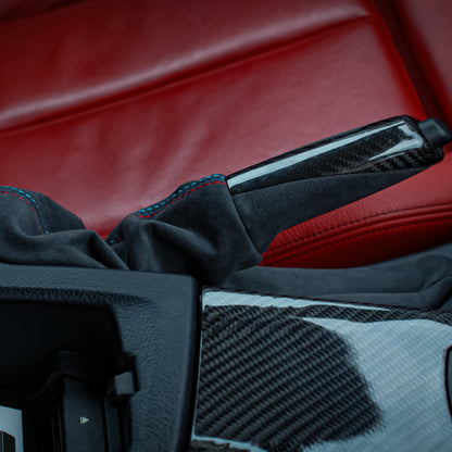 BMW Carbon Fiber/Alcantara Handbrake M-Stitching (F-Series M2,M3,M4)