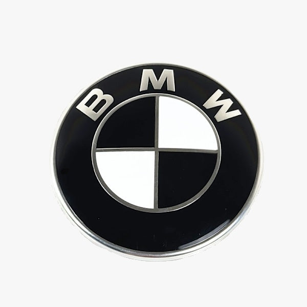 BMW Front & Rear Emblem – 74mm / 82mm (Black & White)