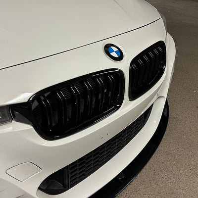 BMW F30, F31 Njurar / Grill - Blank Svarta (Set) - Kafi Racing