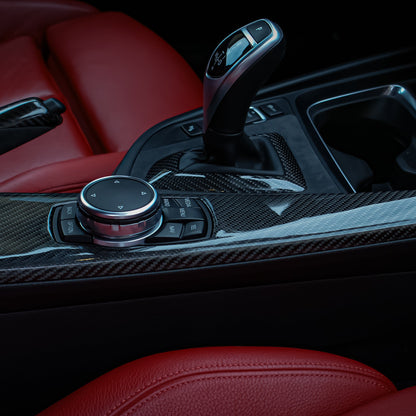 BMW F-Series Alcantara & Carbon Fiber Console Frame