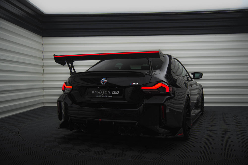 LED Carbon Fiber Wing BMW M2 G87 / G42 2-Series (External Brackets)