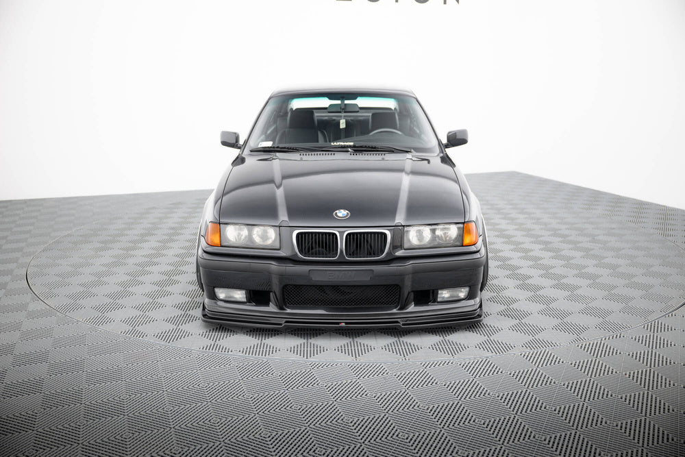 Front Splitter / Lip V.1 BMW M3 / 3-Series E36 Coupe (Gloss Black) - M Sport