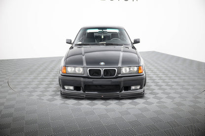 Front Splitter / Lip V.1 BMW M3 / 3-Series E36 Coupe (Gloss Black) - M Sport