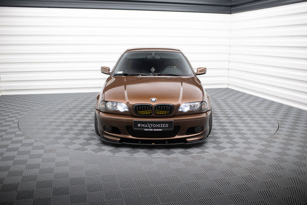 BMW E46 3-Series Front Lip / Splitter V.1 (Gloss Black)