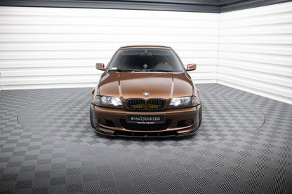 BMW E46 3-Series Front Lip / Splitter V.1 (Gloss Black)