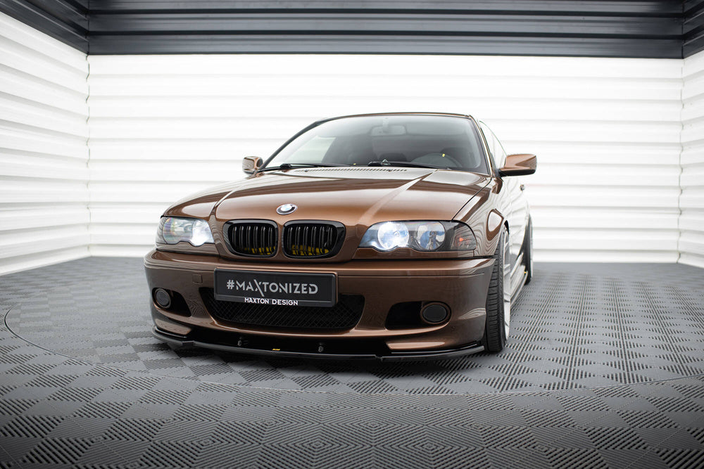 BMW E46 3-Series Front Lip / Splitter V.1 (Gloss Black)