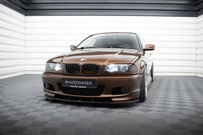 BMW E46 3-Series Front Lip / Splitter V.1 (Gloss Black)