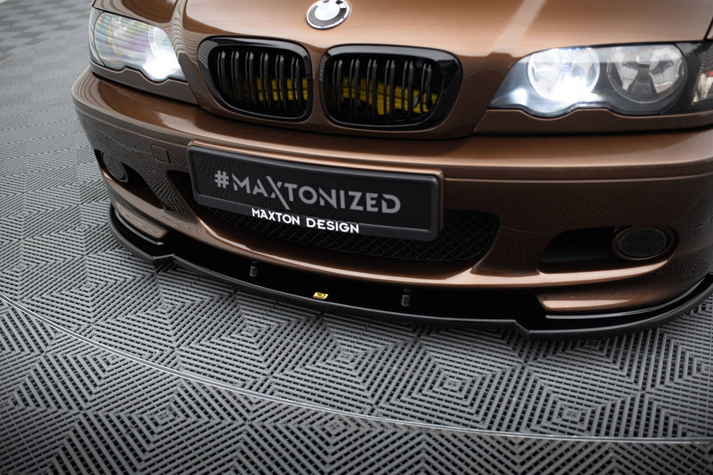 BMW E46 3-Series Front Lip / Splitter V.1 (Gloss Black)
