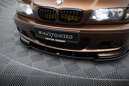 BMW E46 3-Series Front Lip / Splitter V.1 (Gloss Black)
