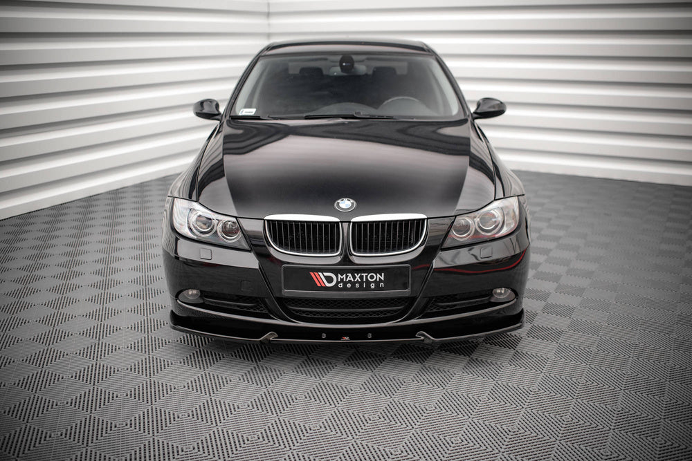 Front Splitter / Lip V.1 BMW E90 / E91  3-Series (Gloss Black)