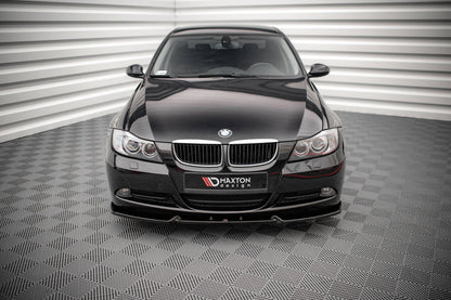 Front Splitter / Lip V.1 BMW E90 / E91  3-Series (Gloss Black)
