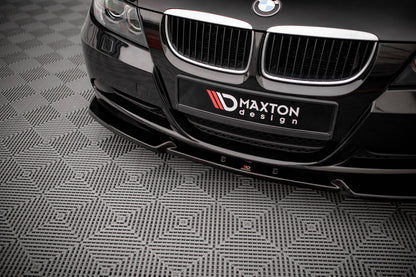 Front Splitter / Lip V.1 BMW E90 / E91  3-Series (Gloss Black)
