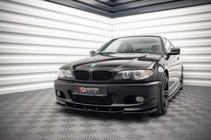 Front Splitter / Lip V.2 BMW E46 3-Series M-Sport (Gloss Black)