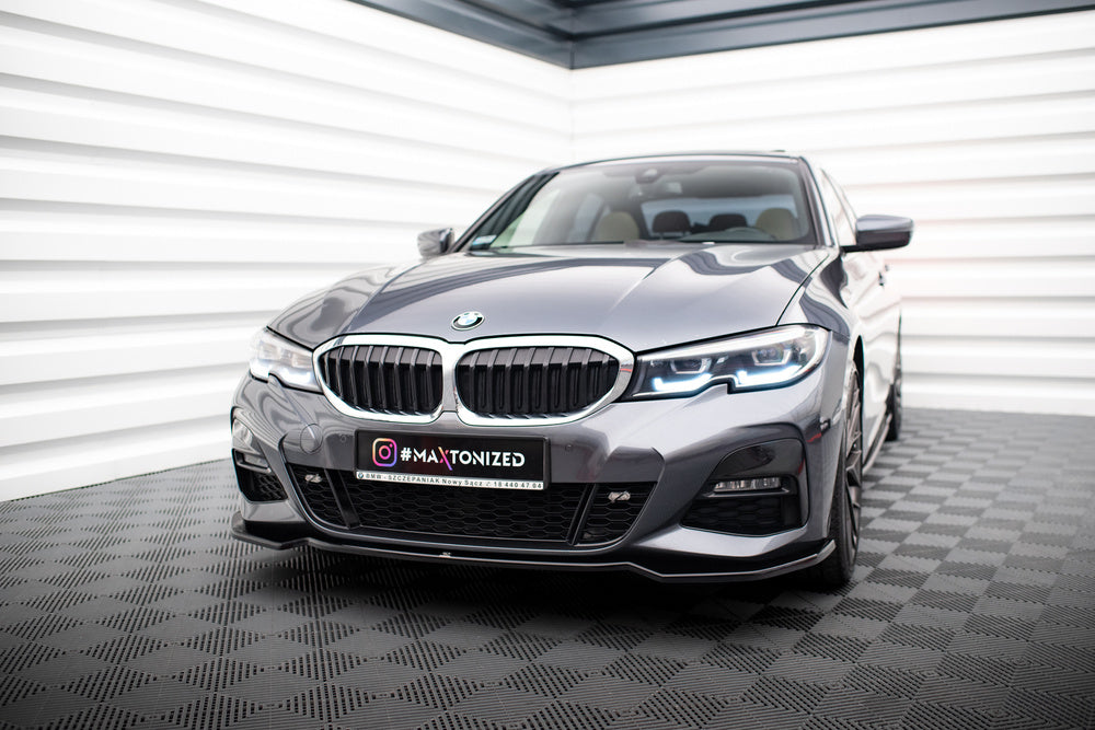 Front Lip / Splitter V.2 BMW G20/G21 3-Series M-Sport (Gloss Black)
