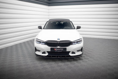 BMW G20 / G21 Front Splitter V.2 3-Series Sport Line - (Gloss Black)