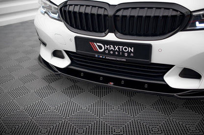 BMW G20 / G21 Front Splitter V.2 3-Series Sport Line - (Gloss Black)